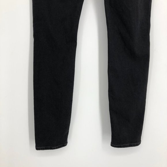 NWT Aritzia Citizens of Humanity Black Rocket High Rise Distressed Skinny 29 - Picture 13 of 16